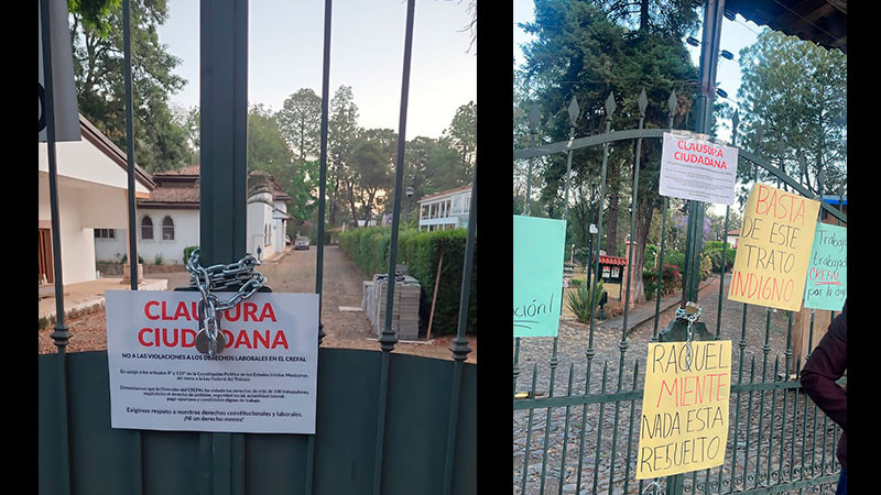 Trabajadores tomaron el CREFAL y exigen salida de Raquel Sosa 