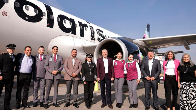 Crece 18 % la llegada de turistas a Michoacán por el Aeropuerto de Morelia: Sectur 
