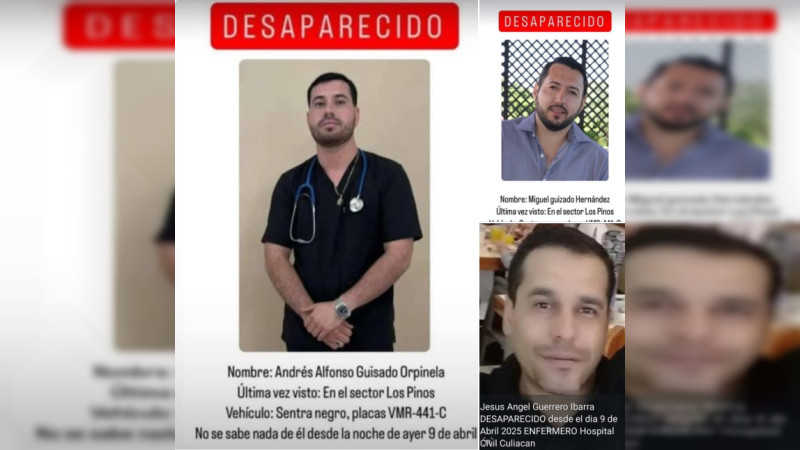 Desaparecen tres enfermeros del Hospital Civil de Culiacán, Sinaloa 