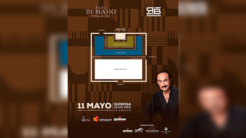 Inicia venta de boletos para Raúl Di Blasio en Quiroga: un magno concierto para impulsar el turismo cultural 