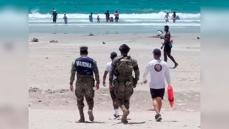 Arranca Semar “Operación Salvavidas Semana Santa 2025” en playas de Lázaro Cárdenas, Michoacán 