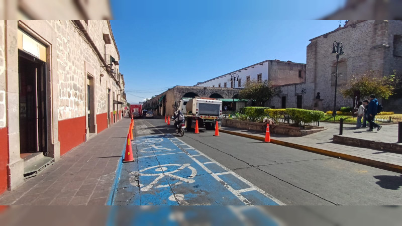 El Centro Histórico de Morelia, limpio y listo para la Semana Santa