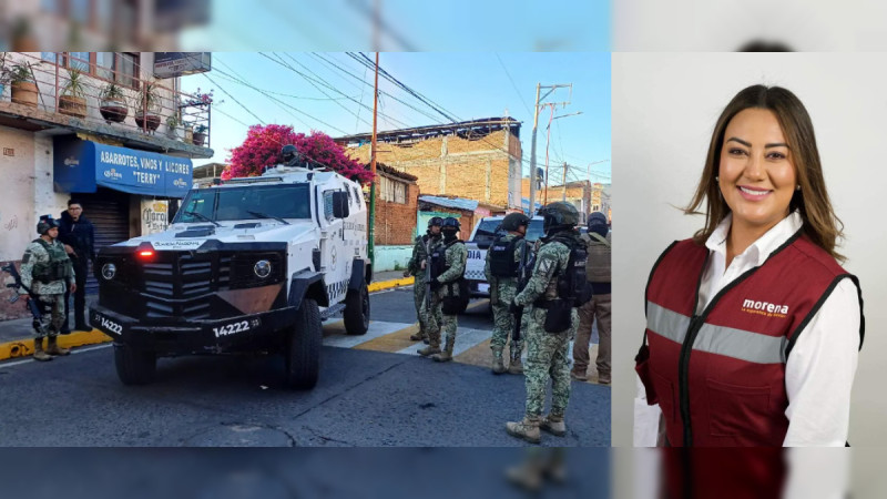 Exigen con panfletos que se retire Ejército de Zacapu, Michoacán, o amagan con violencia: Alcaldesa dice que se vive en tranquilidad y sin preocupaciones 