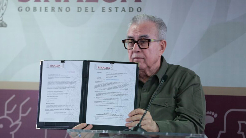 Gobernador de Sinaloa solicita declaratoria de desastre natural por sequía en el estado 