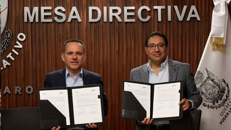 Diputados del Congreso de Querétaro firma convenio en materia de uso de plataformas de declaración 