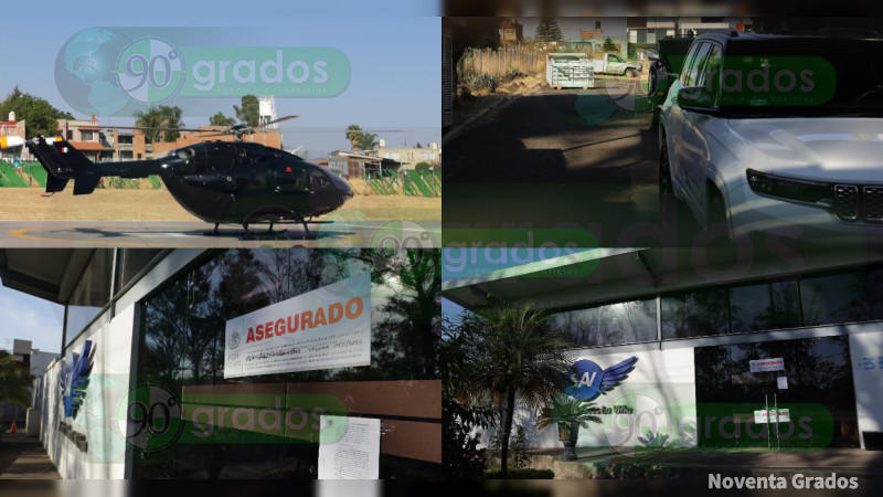 Golpe a la estructura criminal de Silvano Aureoles: Aseguran helicópteros y camionetas blindadas en cateo a “La Viña”, centro de operaciones de altos vuelos 