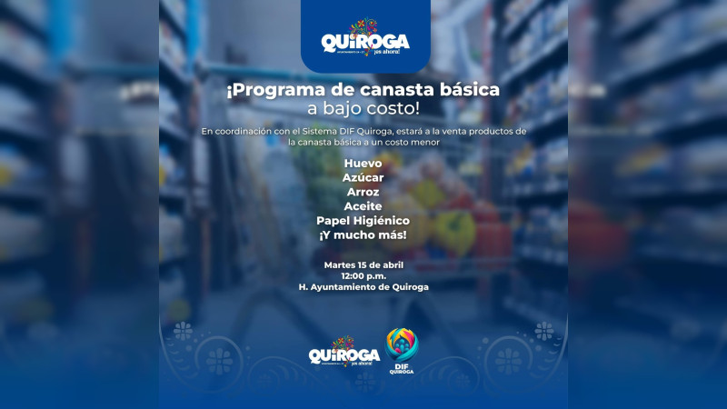 Continúa en Quiroga el Programa de Canasta Básica a Bajo Costo 