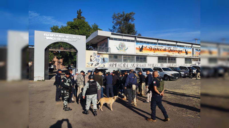Intensifican operativo de búsqueda para localizar a normalista de Tiripetío