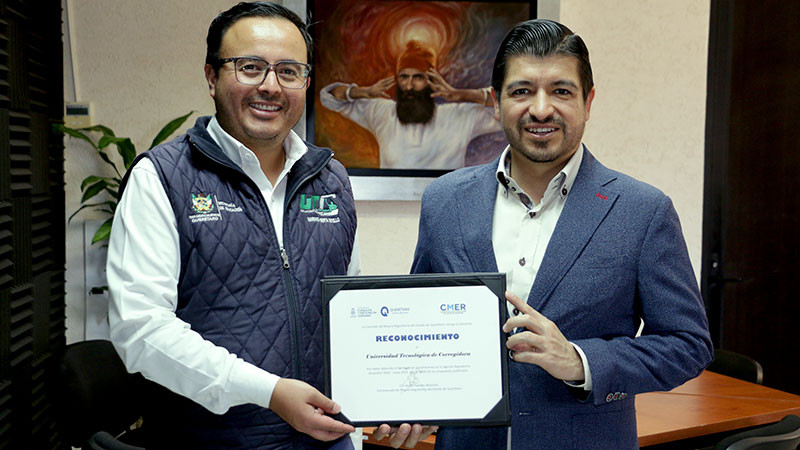Universidad Tecnológica de Corregidora recibe reconocimiento por la Comisión de Mejora Regulatoria 