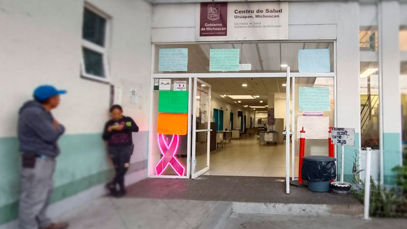 El Centro de Salud Urbano "José Álvarez Amézquita" de Uruapan trabaja durante Semana Santa 