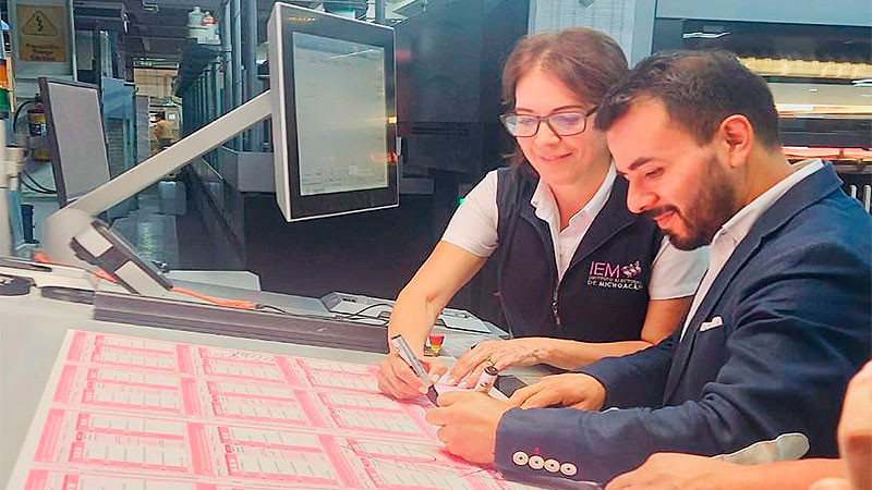 Corre papel y tinta para Michoacán: Inicia impresión de boletas para el 1 de junio  