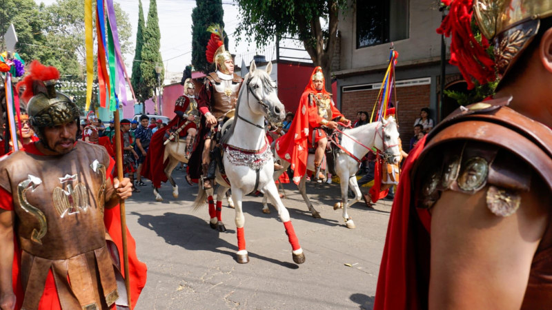 Saldo blanco en Representación de la Semana Santa en Iztapalapa