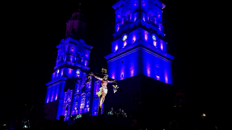Así se vivió la procesión en Pátzcuaro, Zamora y Uruapan 
