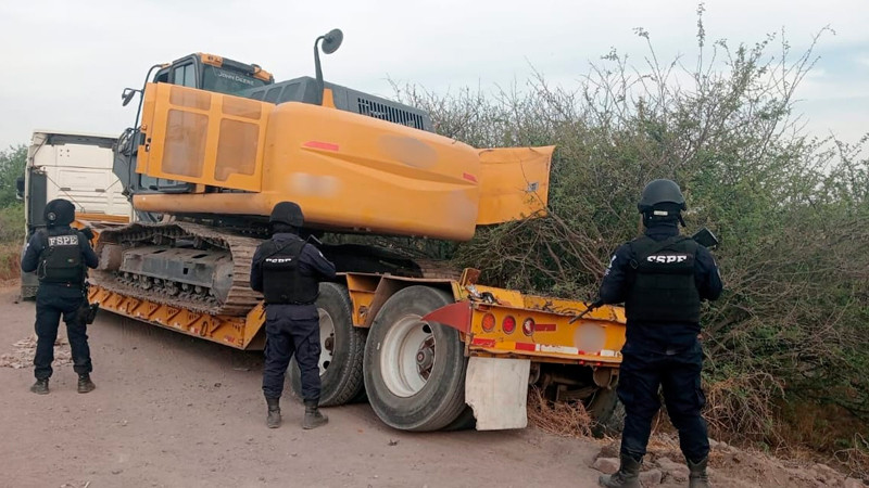 Elementos de FSPE repelen agresión armada y recuperan maquinaria robada en Villagrán 