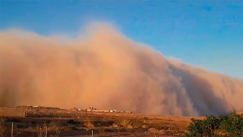 Tormenta de arena azota al estado de Chihuahua  