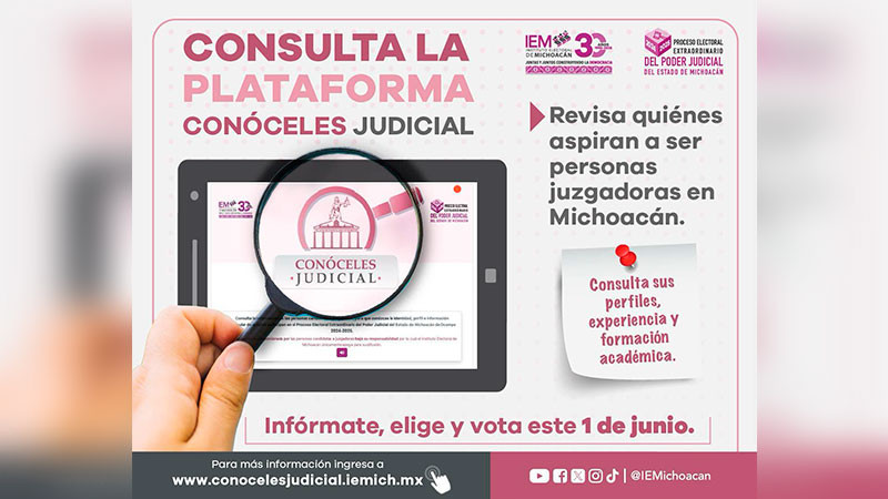 Consulta el perfil de quienes aspiran a impartir justicia en Michoacán 