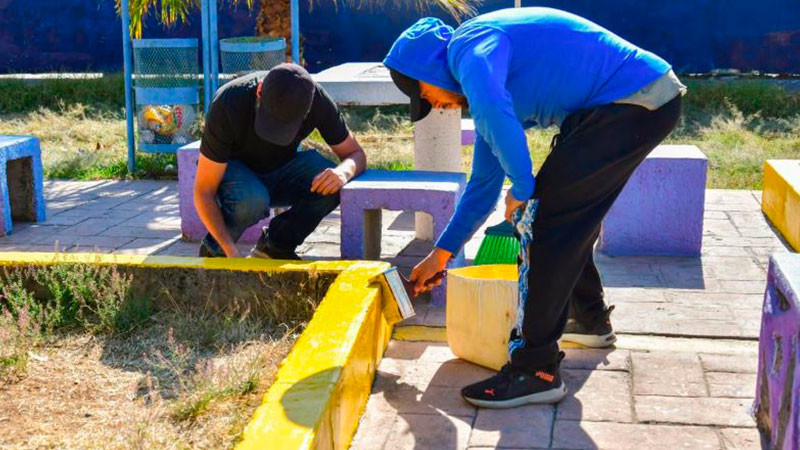 Secretaría de Bien Común de Morelia recupera espacio público en colonia Solidaridad 