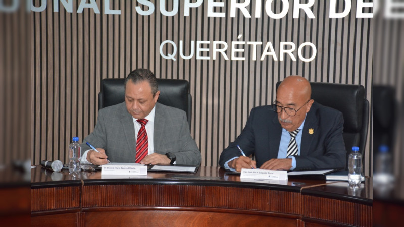 Firman convenio para reforzar la infraestructura judicial en Querétaro 