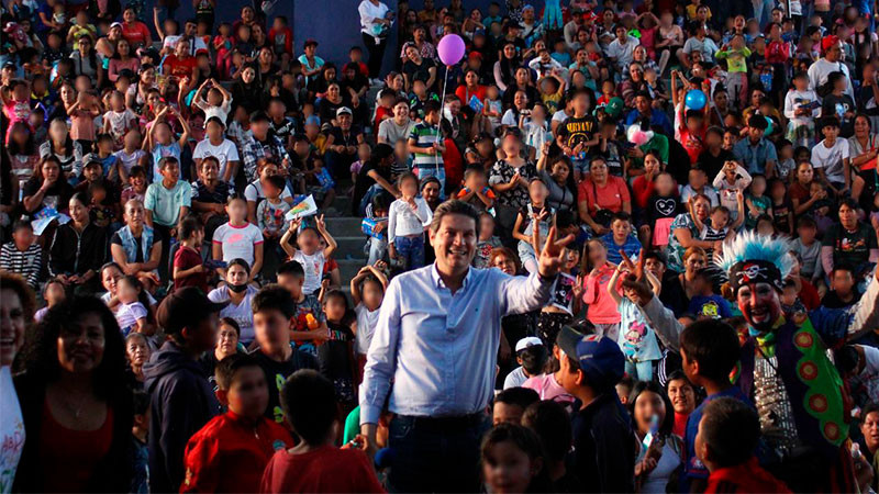 Feria de la Niñez del DIF Morelia, abarrota la unidad deportiva de Ciudad Jardín 
