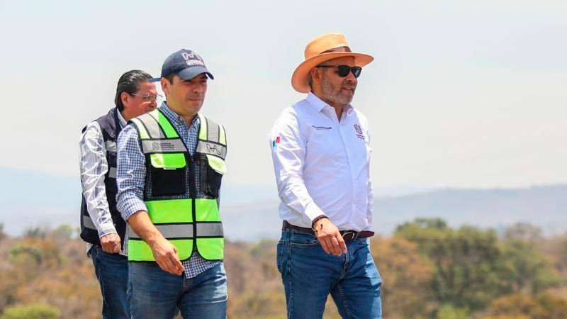 Obra vial que conectará las salidas Pátzcuaro y Quiroga en Morelia, con 43 % de avance: Bedolla 