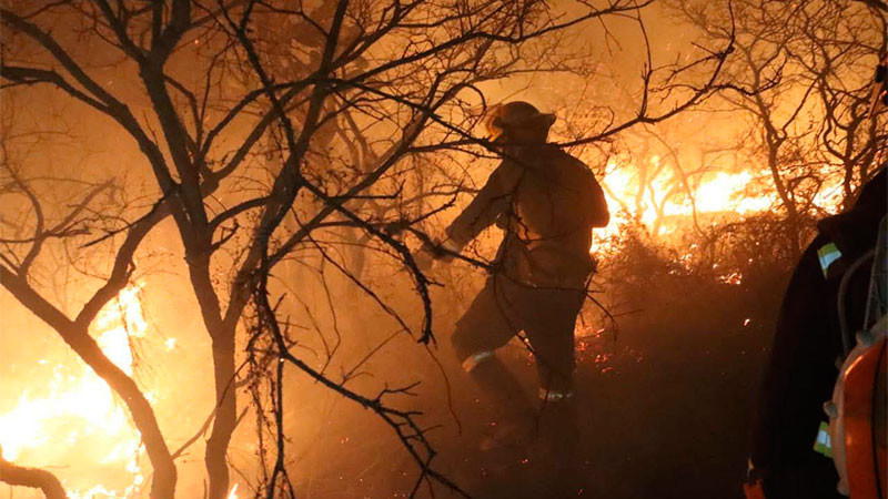 Atiende Protección Civil entre 4 y 5 incendios forestales en el Marqués, Querétaro  
