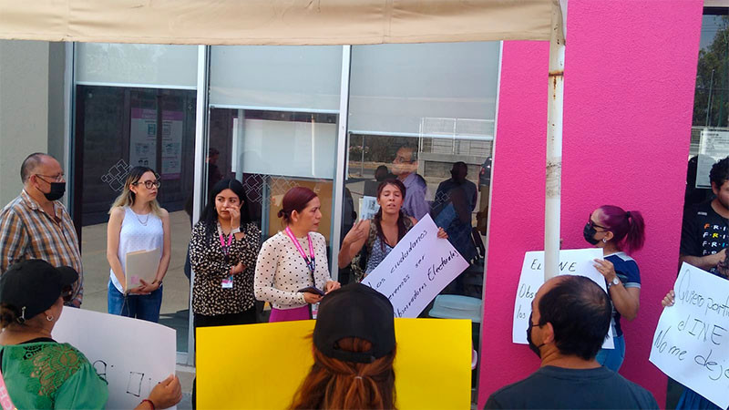 Rechazados a observadores electorales, no quisieron revisión de expedientes: INE Michoacán 