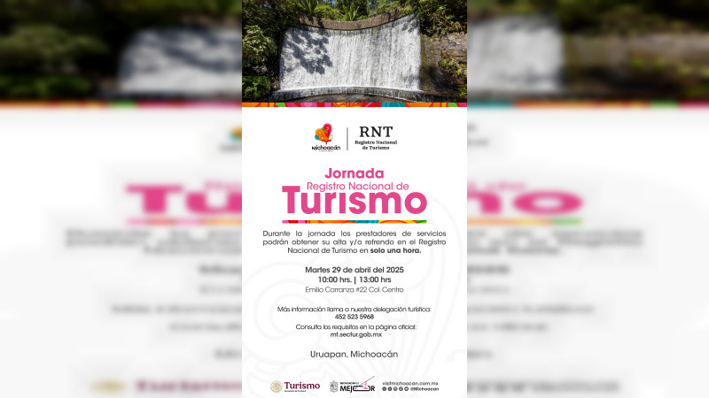 Comenzó Registro Nacional de Turismo en el interior del estado
