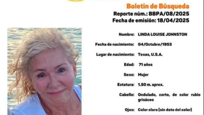 Hallan sin vida a mujer norteamericana reportada como desaparecida en Yucatán 