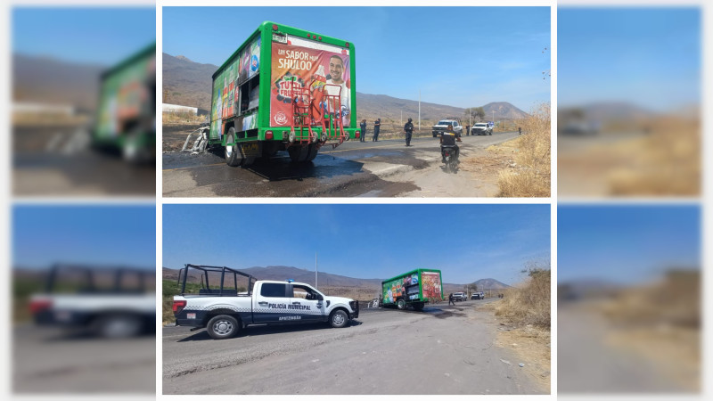 Autoridades aseguran vehículos quemados en Apatzingán, Michoacán 