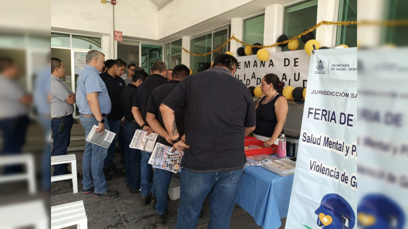 Realiza SESA Feria de Salud en San Juan del Río, Querétaro