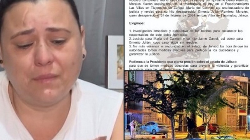 Ultiman a madre buscadora junto a su hijo en Tlajomulco, Jalisco 
