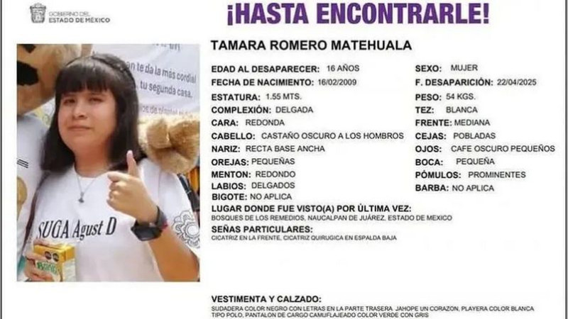 Desaparece estudiante del Colegio de Ciencias y Humanidades en el Estado de México 