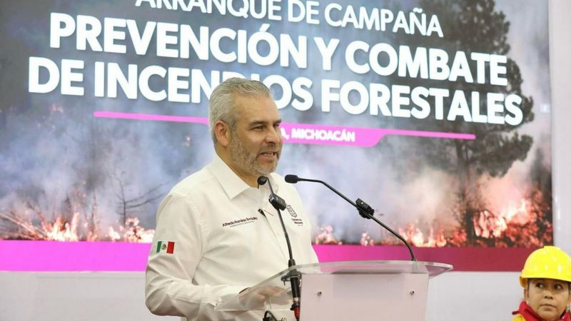 Suman cinco incendios forestales extintos en Michoacán 
