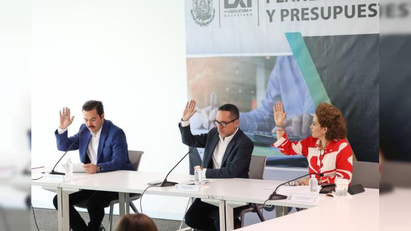 La Comisión de Planeación y Presupuesto del Congreso de Querétaro aprobaron dos proyectos de dictamen 