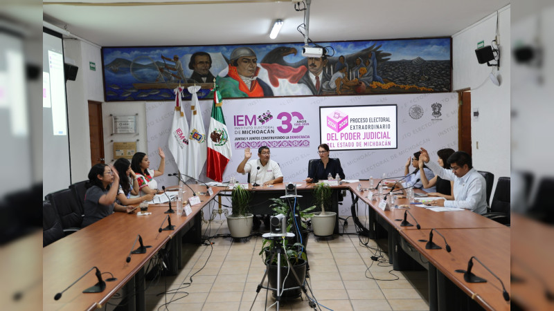 Aprueba IEM lista de Supervisores y Capacitadores Electorales Locales para elección extraordinaria del Poder Judicial 
