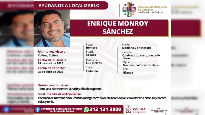 Reportan desaparición de exalcalde interino de Villa de Álvarez, Colima 