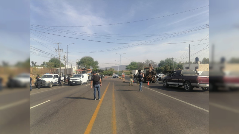 Despliegan operativo institucional en la región Morelia ante jornada de violencia 