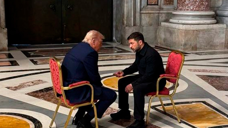 Reunión con Trump en el Vaticano podría ser "histórica" si hay resultados, considera Zelensky 