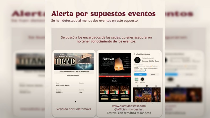 Profeco pide a la ciudadanía tener cuidado con eventos falsos que se promocionan en redes sociales 