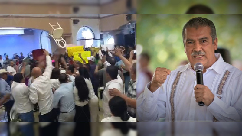 Ataque a asamblea de Raúl Morón sería denunciada en la FGR, para que se llegue al fondo de los hechos, dice el Senador de Michoacán 