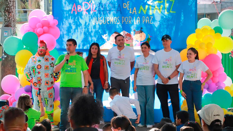 Colinas del Sur y colonia Industrial de Morelia se suman a la Feria de la Niñez ‘Juguemos por la Paz’ 