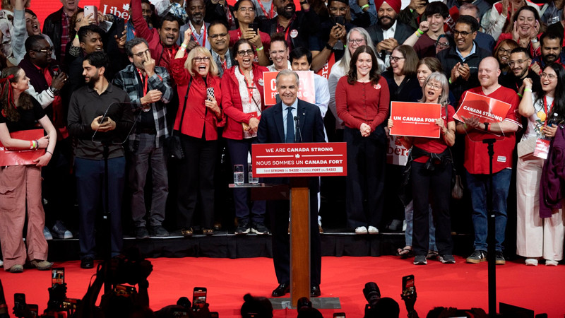 Carney promete gobernar "con todos y para todos", tras victoria electoral en Canadá 
