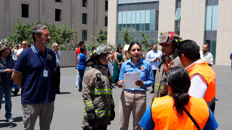  Centro Administrativo de Morelia se suma a Simulacro 2025 