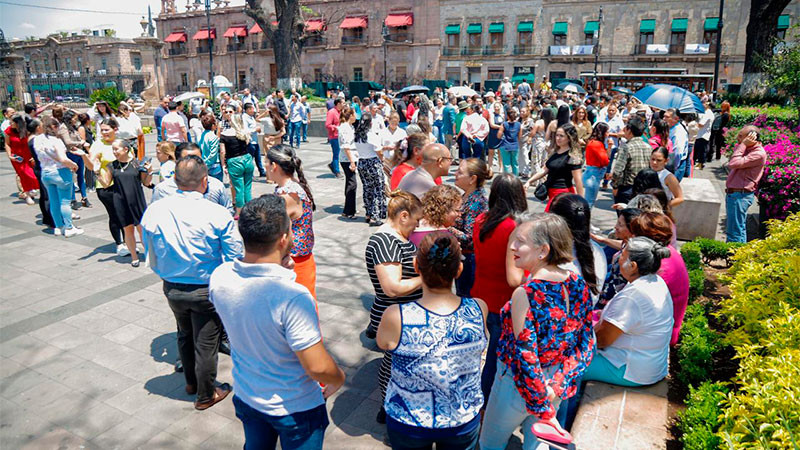 El Congreso del Estado de Michoacán participa en Simulacro Nacional por sismo 