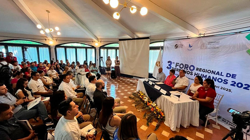 Se realizó en Apatzingán el Tercer Foro Regional de Derechos Humanos
