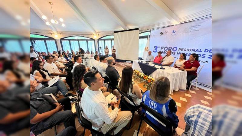 Se realizó en Apatzingán el Tercer Foro Regional de Derechos Humanos