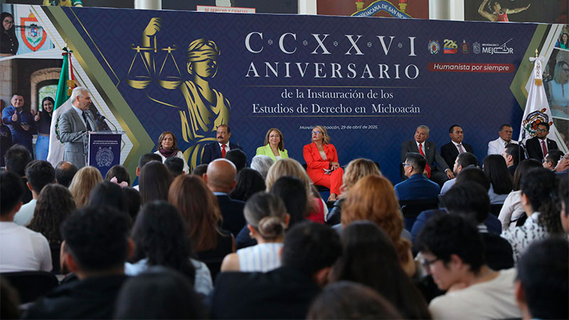 La Universidad Michoacana de hoy, no es la misma de ayer; ha crecido y se ha transformado: Autoridades en 226 Aniversario de la UMSNH 