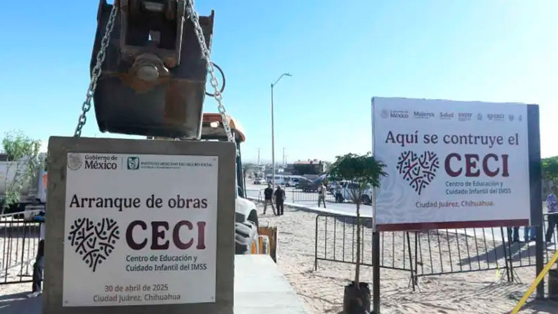 Inicia construcción de uno de los 5 CECI del IMSS en Ciudad Juárez 