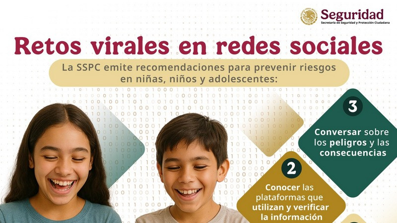SSPC emite recomendaciones ante retos que se han viralizado en redes sociales 