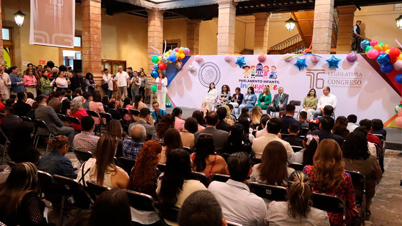Con Parlamento Infantil Incluyente 2025, Congreso escucha y atiende necesidades de niños michoacanos 